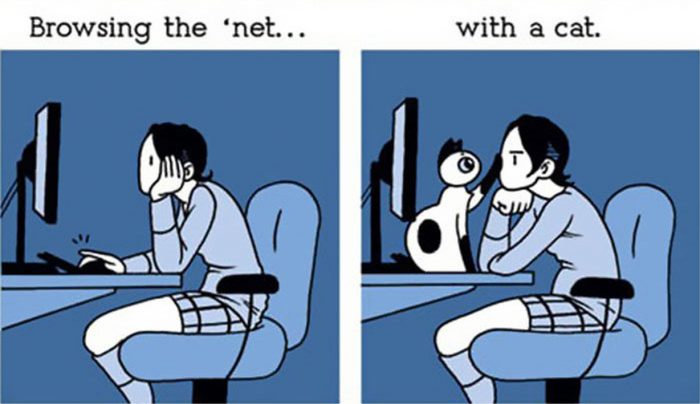 11 Funny Comics That Purrfectly Illustrate Life With Cats