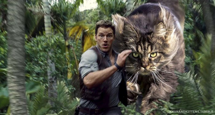 What If Someone Would Replace Jurassic Park Dinosaurs With Cats?