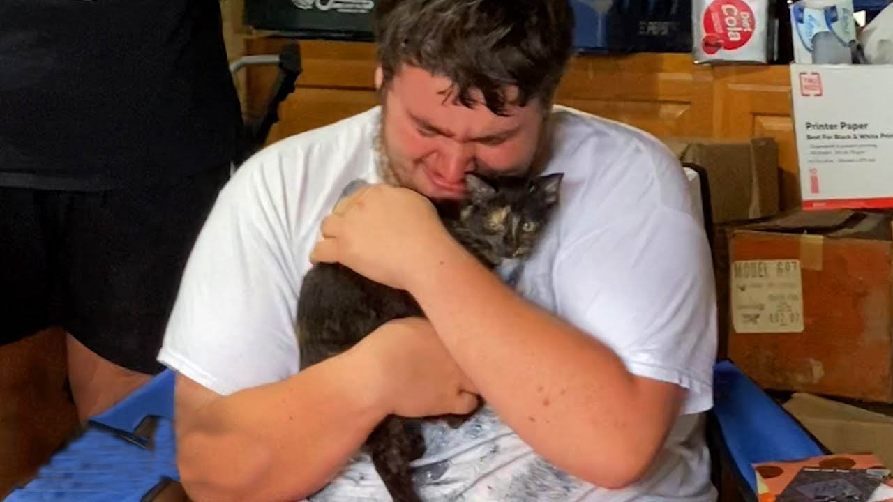 Teen surprised with a kitten after losing his best friend
